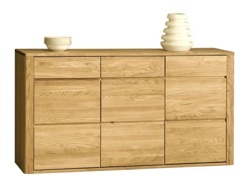 Cassettiera "Jussara" 13 | Rovere parzialmente massello | Finitura naturale | 97 x 178 x 50 cm | Design moderno
