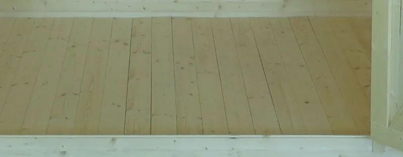 Pavimento per casetta da giardino Sommerruhe 2 | Dimensioni precise | Finitura naturale | Ottima organizzazione degli spazi