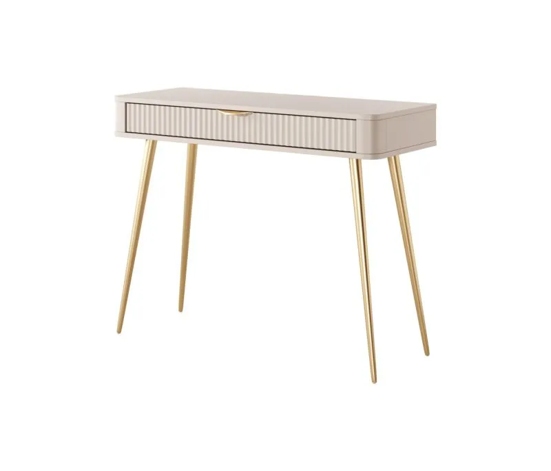 Toeletta Sloughia 15 beige | Protezione bordi ABS | Gambe e maniglie in metallo | Frontale a doghe | 78 x 100 x 38 cm