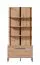 Scaffale Crina 03 | Rovere Artisan e Nero | 1 Anta a Ribalta | 2 Scomparti | 3 Ripiani | 191,5 x 85 x 42 cm