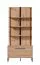 Scaffale Crina 03 | Rovere Artisan e Nero | 1 Anta a Ribalta | 2 Scomparti | 3 Ripiani | 191,5 x 85 x 42 cm
