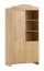 Cameretta completa - Set A "Mille", 3 pz, color rovere, 1 lettino, 1 cassettiera con fasciatoio, 1 armadio, bordi in ABS, Sistema "Soft-Close"