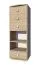 Scaffale Rabaul 13 | Rovere Sonoma | 138 x 49 x 40 cm | 4 cassetti, 1 ripiano | Design moderno