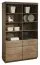 Scaffale "Fazenda" 06 | Rovere parzialmente massello | Marrone scuro | 201 x 119 x 41 cm
