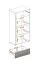 Mobile ingresso 4 pezzi "Sviland" | Rovere Wellington e bianco | Cassettiera, specchio, scarpiera, appendiabiti
