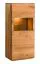 Vetrinetta Lencois 27 | Rovere massiccio oliato e spazzolato | Finitura naturale | 136 x 62 x 39 cm | Anta a destra