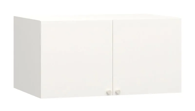 Armadio Aenna bianco | Maniglie bianche | 50 x 100,5 x 60 cm | Design moderno e compatto