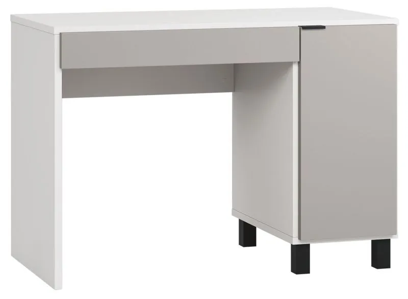 Scrivania Pantanoso 01 | Bianco/Grigio | 78 x 110 x 57 cm | Design moderno e funzionale