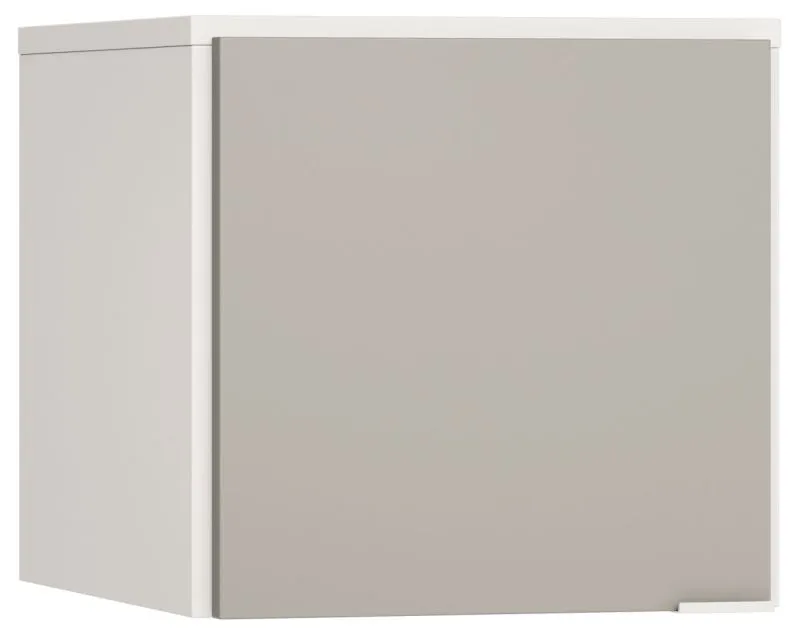 Modulo per armadio 1 anta Bellaco 37 | Bianco/Grigio | 45x47x57 cm | Design moderno | Soft close
