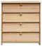 Scarpiera in pino massello naturale Junco 225 | 40x58x26 cm | Design moderno e robusto
