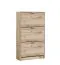 Scarpiera Gradide 02 | Grigio rovere | 3 ante battenti | 6 scomparti | 119 x 67 x 28 cm