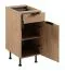 Mobile base da cucina | 1 cassetto | 1 anta | Colore: rovere Puccini | 2 scomparti | Funzione Soft-Close | 40 x 52 x 87 cm | Lavorazione di alta qualità | Piedini regolabili
