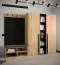Scaffale spazioso nero opaco Tödi 03 | 184 x 30 x 42 cm | 5 scomparti | Design moderno e funzionale