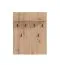 Set ingresso Paduna 5 pezzi | Rovere Artisan | Armadio, cassettiera, scarpiera con cuscino, specchio, appendiabiti 6 ganci