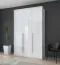 Armadio a battente Siumu 22 con cornice | Bianco lucido | 226x142x60 cm | 3 ante e 6 ripiani