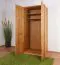 Armadio a battente Fazenda 01 | Rovere parzialmente massello | Finitura naturale | 222 x 104 x 61 cm
