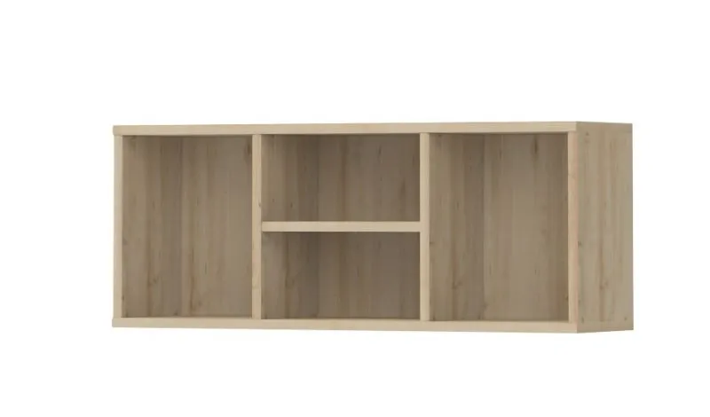 Cameretta - Mensola a muro "Benjamin" 32, colore: faggio - 37 x 94 x 25 cm (h x l x p)