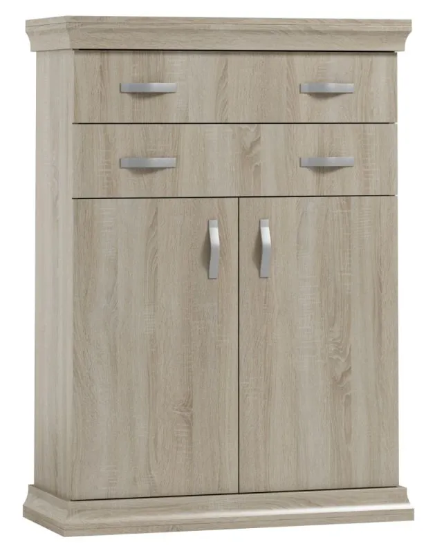Cassettiera Wewak 06 | Rovere Sonoma | 137 x 100 x 42 cm | Design moderno e praticità