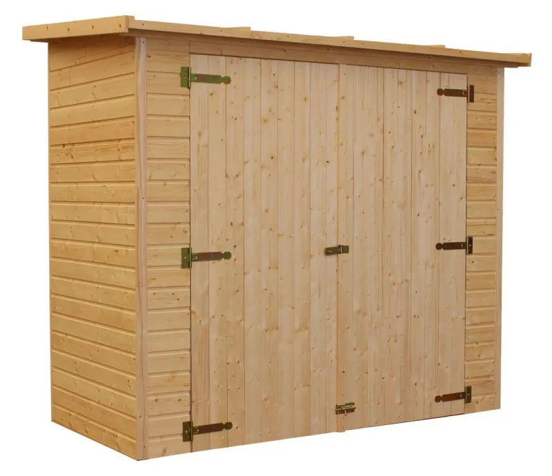 Armadietto da giardino prefabbricato - 1,23 x 2,23 m, spessore 17 mm