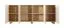 Madia "Bizerta" 02, color rovere Vicenza, gambe: legno, 4 ante, 8 scomparti, bordi in ABS, funzione "push-to-open", 200 x 38 x 80 cm