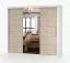 Armadio scorrevole Cevennen 08 | Bianco e rovere Sonoma | 3 ante con specchio | 12 scomparti | 218 x 250 x 61 cm