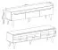 Mobile TV con 3 cassetti | Rovere Riviera e Bianco | 50 x 160 x 40 cm | Cathcart 04