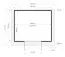 Casetta da giardino Freiberg 04 incl. pavimento, finitura naturale - Casetta da giardino prefabbricata da 19 mm, superficie utile: 7,15 m², tetto a una falda