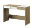 Scrivania compatta Sirte 10 | Rovere e bianco lucido | 82 x 120 x 50 cm | Design moderno e funzionale