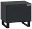 Comodino "Chiflero" 17 nero | Design moderno | 40 x 45 x 40 cm | Superficie soft touch