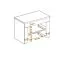 Mobile ingresso 4 pezzi "Sviland" | Rovere Wellington e bianco | Cassettiera, specchio, scarpiera, appendiabiti