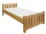 Letto singolo 107, faggio massello, naturale, incl. rete a doghe - 80 x 200 cm