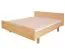 Letto alla francese 116, faggio massello, naturale, incl. rete a doghe - 140 x 200 cm