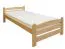 Letto alla francese 118, faggio massello, naturale, incl. rete a doghe - 140 x 200 cm