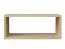 Mensola da parete in pino massello naturale Junco 293 | 25 x 60 x 20 cm | Design moderno e stabile
