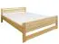 Letto matrimoniale 71, pino massello, naturale, incl. rete a doghe - 160 x 200 cm