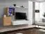 Pensile design Balestrand 235 | Rovere Wotan/Bianco | 150x250x40 cm | Apertura push-to-open