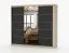 Armadio scorrevole Cevennen 12 | Nero e rovere Sonoma | 3 ante con specchio | 12 scomparti | 218 x 250 x 61 cm