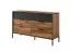 Cassettiera Jendouba 04 | 6 cassetti | Castagno/Antracite | Sistema Soft-Close | Gambe in metallo | 81,5 x 137 x 39,5 cm