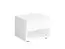 Set 2 comodini bianchi "Almopia" 02 | 1 cassetto, 1 vano aperto | bordi ABS | 35 x 45 x 35 cm