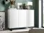Cassettiera moderna Zapopan 11 bianca | 3 ante, 6 scomparti | 100 x 150 x 40 cm | Design elegante