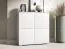 Cassettiera bianca Zapopan 96 | 4 ante, 8 scomparti | Push-to-open | 102 x 100 x 40 cm | Design moderno