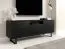 Mobile TV robusto Zapopan 103 nero | 56 x 150 x 40 cm | Gambe in metallo | Push-to-open | 4 scomparti | Passacavo