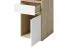 Scrivania Agia 02 | Rovere Sonoma e bianco | 1 cassetto, 1 anta | 74 x 120 x 50 cm