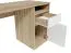 Scrivania Agia 02 | Rovere Sonoma e bianco | 1 cassetto, 1 anta | 74 x 120 x 50 cm