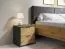 Set 2 comodini Dionysos 02 | Rovere Artisan e grigio grafite | 2 cassetti | Bordi ABS | 45,5 x 44 x 35 cm