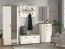 Appendiabiti Banat 20 | Rovere Artisan e Bianco Opaco | 1 Ripiano, 4 Ganci | Bordi ABS | 57 x 86,5 x 19,5 cm