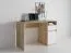 Scrivania Agia 02 | Rovere Sonoma e bianco | 1 cassetto, 1 anta | 74 x 120 x 50 cm