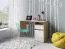 Scrivania Agia 02 | Rovere Sonoma e bianco | 1 cassetto, 1 anta | 74 x 120 x 50 cm