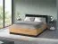 Letto per ospiti / letto matrimoniale con rete a doghe sollevabile Dagali 13 inclusa, molto robusto, colore: rovere / nero, superficie di riposo: 160 x 200 cm (L x P), bordi protetti con ABS