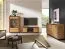 Base TV Dagali 08 rovere/nero | 2 ante | 4 scomparti | chiusura ammortizzata | fori passacavo